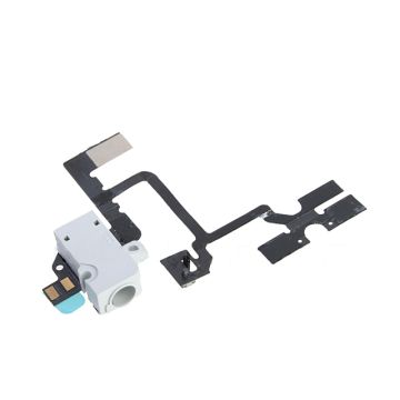 Hörlursuttag med flexkabel för iPhone 4, vit