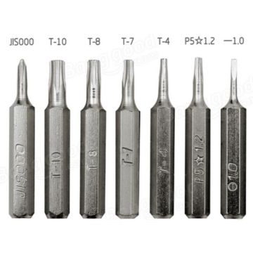 4mm skruvmejsel Bits x7