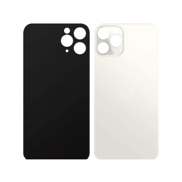 iPhone 11 pro Max Back Glass Original PULLED, Silver