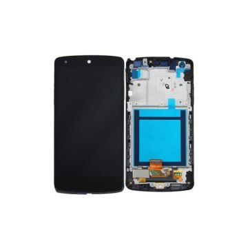 LG Nexus 5 D821 LCD-skärm, Digitizer Assembly, ram komplett