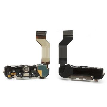 iPhone 4s laddkontakt, ringsignal, antenn komplett svart.