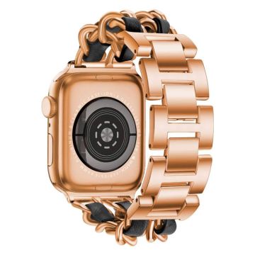 AP Watch Band (Cowboy) 38/40/41 mm, ross gold/leather
