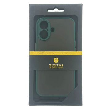 Shockproof Case for iPhone 16, Dark Green