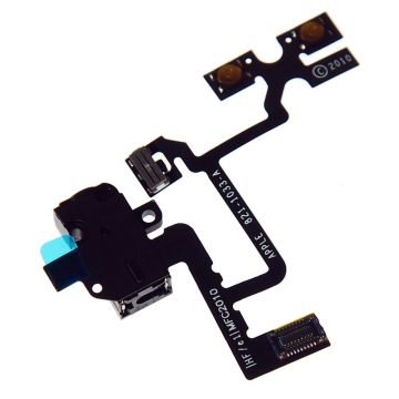 Hörlursuttag med flexkabel för iPhone 4, svart