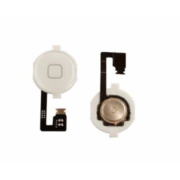 Hemknapp med flexkabel för iPhone 4, vit