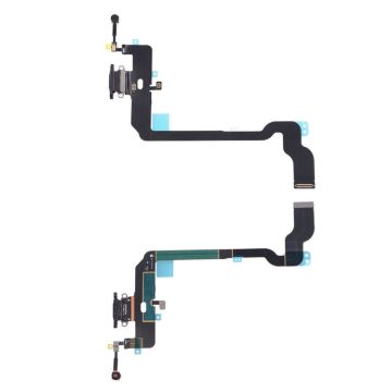 iPhone XS, USB Charging Port+Mic Headphone Jack Flex, Black