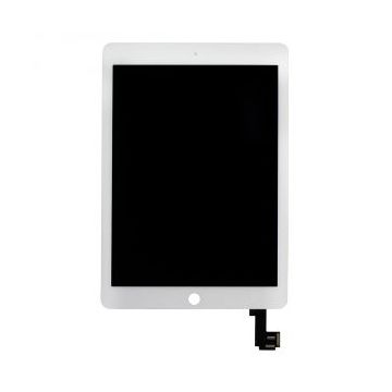 iPad Air 2 Org. Parts - LCD/Digitizer utan Hemknapp - Vit
