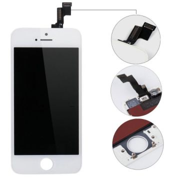 iPhone 5S LCD screen, AC Factory, white