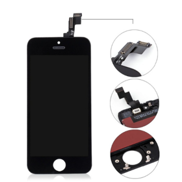 iPhone 5S, LCD screen, AC Factory, black