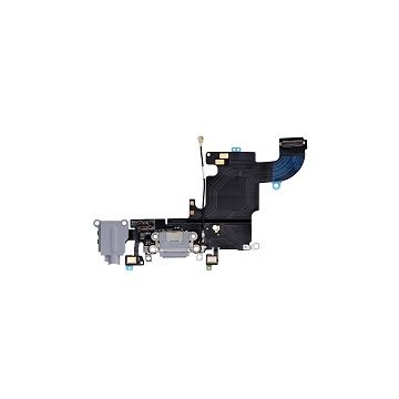 iPhone 6S hörlursuttag/lightning-anslut. flexkabel-mörkgrå