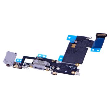 iPhone 6S Plus hörlursuttag + lightning flex kabel-Mörk Grå