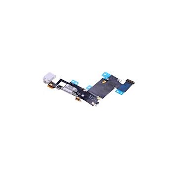 iPhone 6S Plus Hörlursuttag + lightning flex kabel-Vit