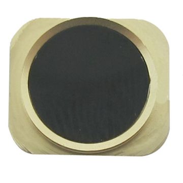 iPhone 5 Black hem knapp med guldkromring