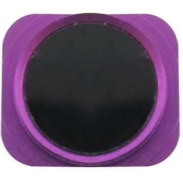 iPhone 5 Black hem knapp med Purple kromring