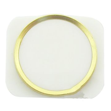 iPhone 5 vita hem-knappen med guldkromring