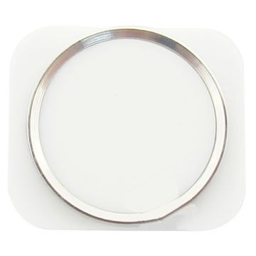 iPhone 5 vita hem knapp med silverkromring