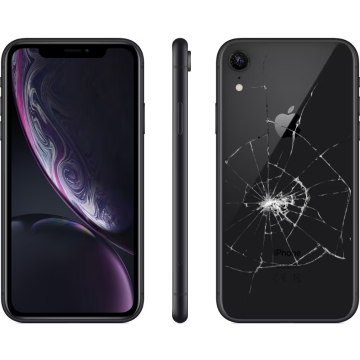 iPhone XR 64GB Black - Broken camera lens & backcover