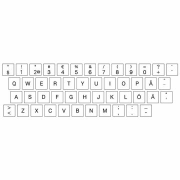 Macbook Air 13" A1369/1466 Swedish keyboard layout