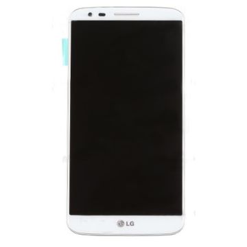 LG G2 D802 LCD-skärm och Digitizer med front vit