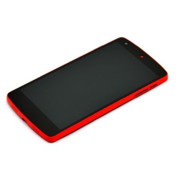LG Nexus 5 D821 LCD-skärm Digitizer Assembly ram - röd