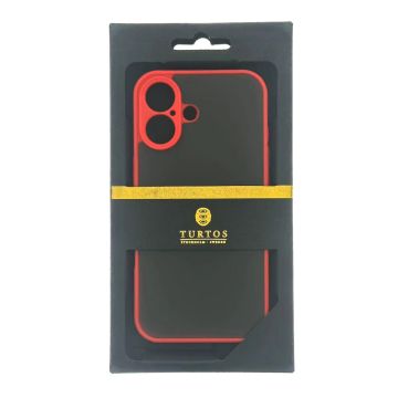 Shockproof Case for iPhone 16, Red